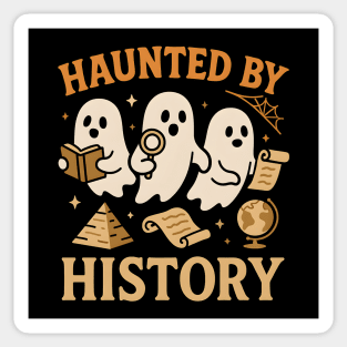 Haunted by History Funny Ghost Teacher Student Halloween Graphic Sticker